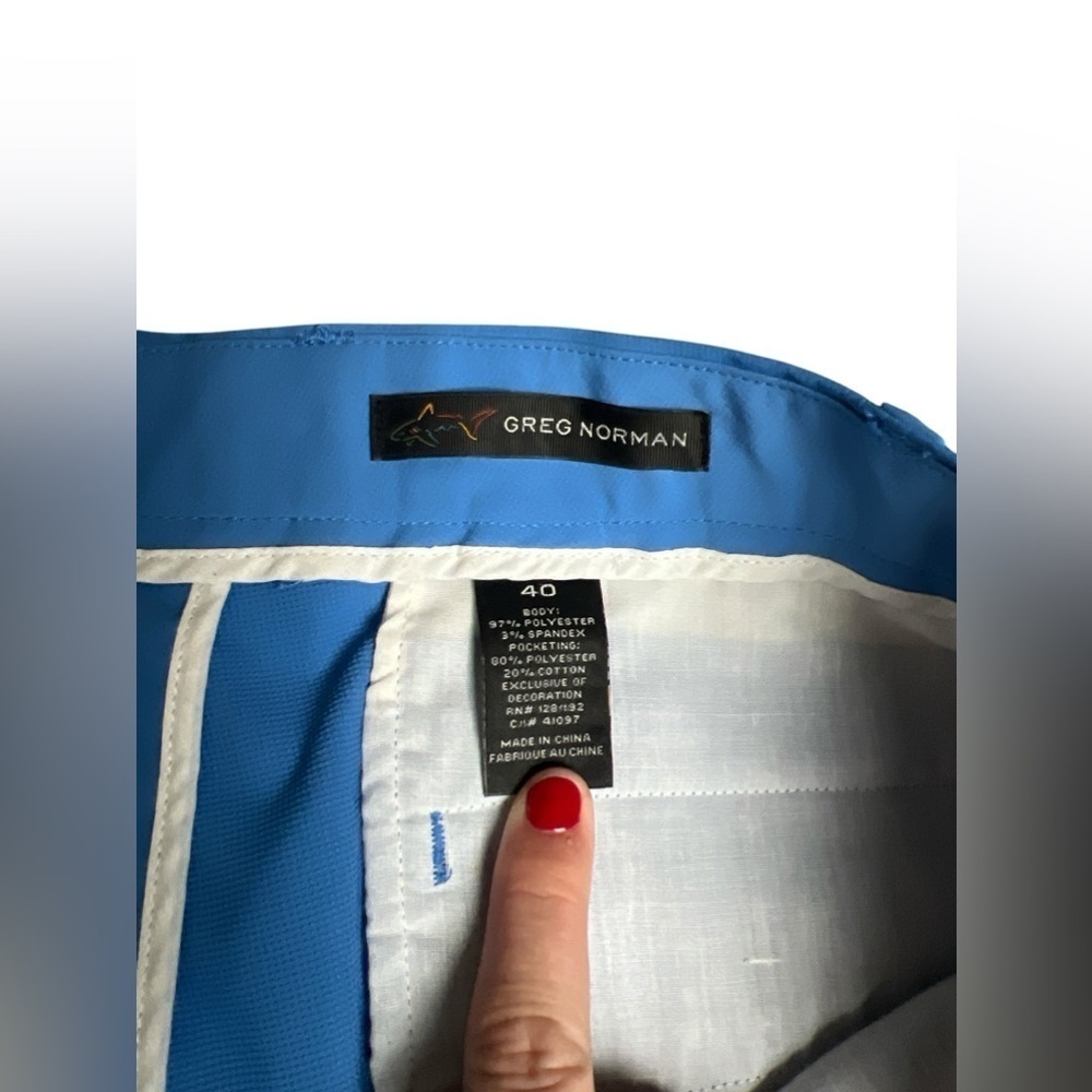 Greg Norman blue shorts - Picture 2 of 4